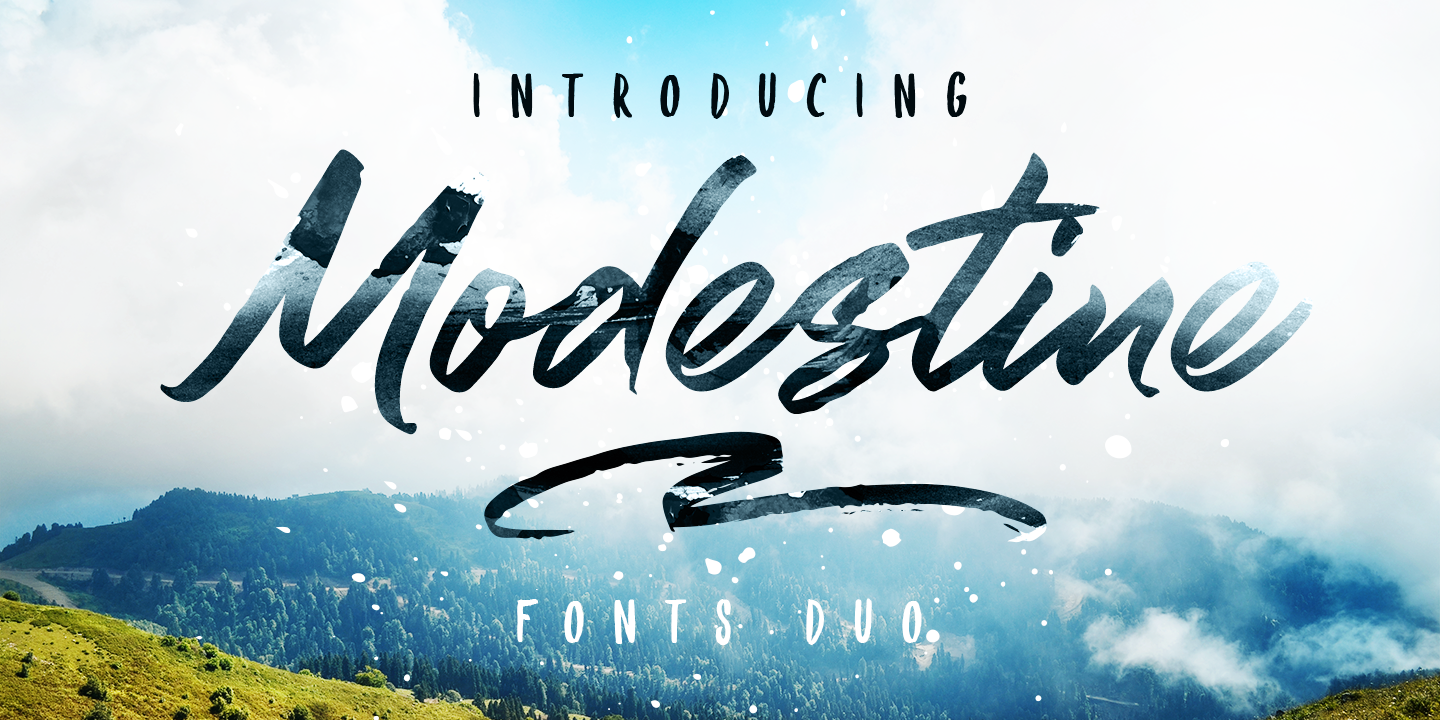 Modestine Font preview